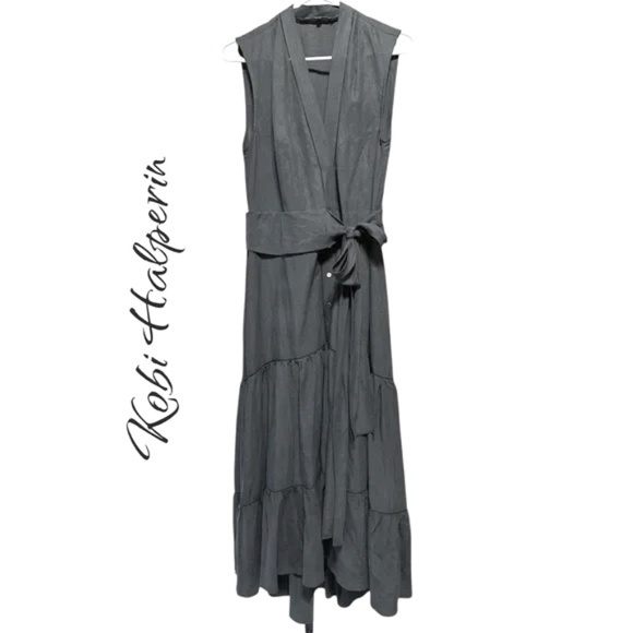 Kobi Halperin Linen Maxi Dress Size Medium - Picture 1 of 4